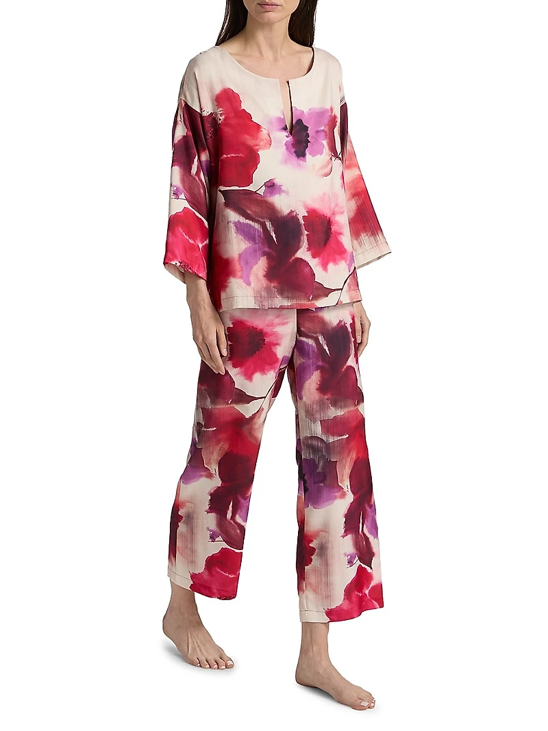 Mizuki Floral Charmeuse Pajamas