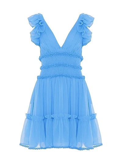 Chiffon Wonderland Flutter Minidress