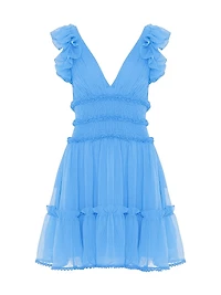 Chiffon Wonderland Flutter Minidress