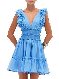 Chiffon Wonderland Flutter Minidress