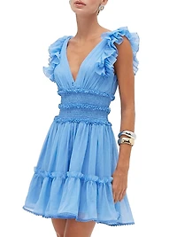 Chiffon Wonderland Flutter Minidress