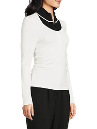 The Galaxy Stripe Half-Zip Pullover