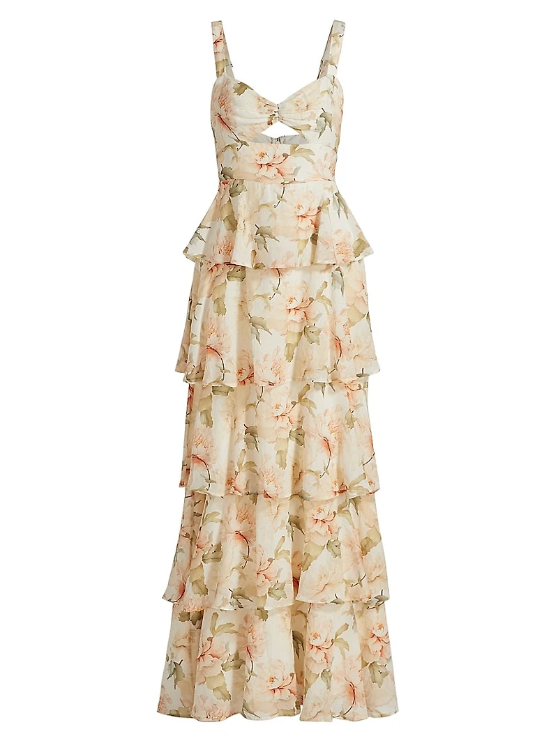 Phillipa Tiered-Ruffle Maxi Dress