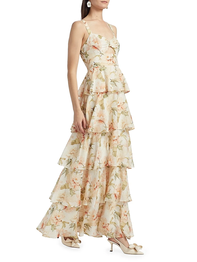 Phillipa Tiered-Ruffle Maxi Dress