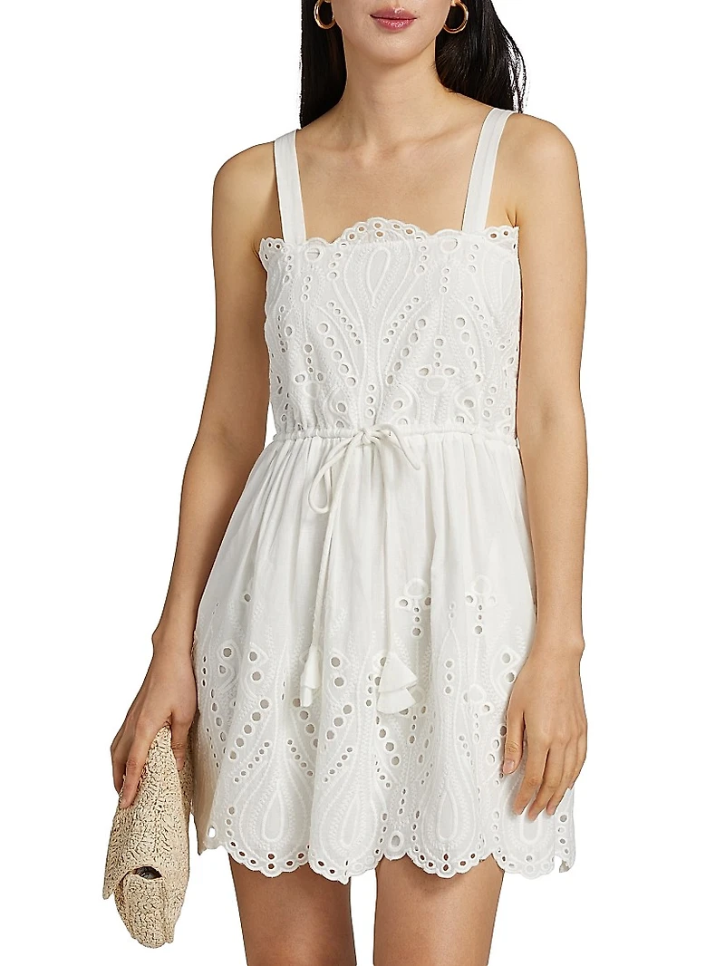 Cosette Eyelet Cotton Minidress