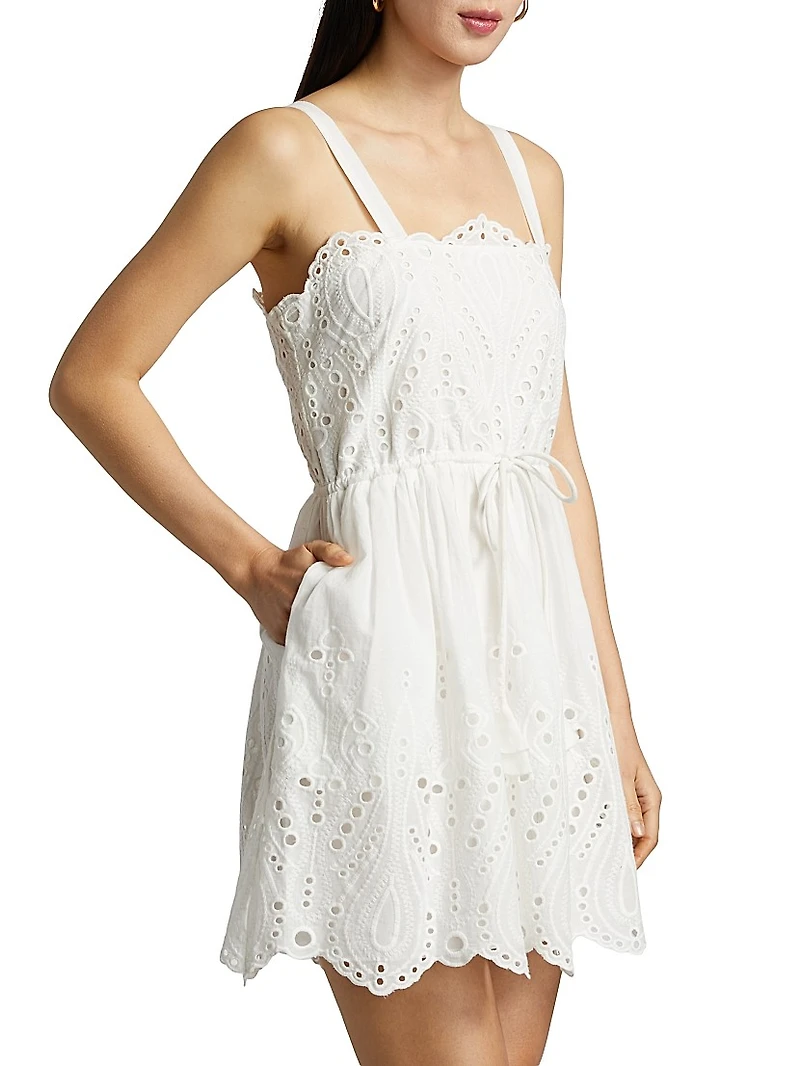 Cosette Eyelet Cotton Minidress