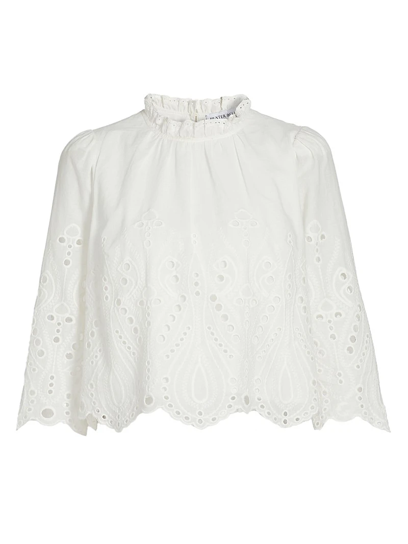 Fontaine Eyelet Cotton Top