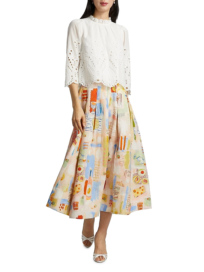 Fontaine Eyelet Cotton Top