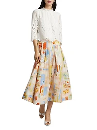 Fontaine Eyelet Cotton Top