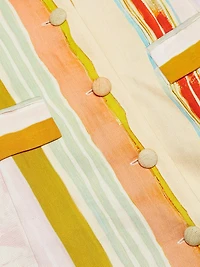 Suni Striped Linen-Blend Shirtdress