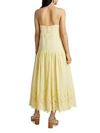 Martin Eyelet Cotton Maxi Dress