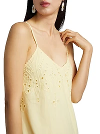 Martin Eyelet Cotton Maxi Dress