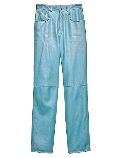 Five-Pocket Nappa Leather Pants