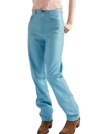 Five-Pocket Nappa Leather Pants