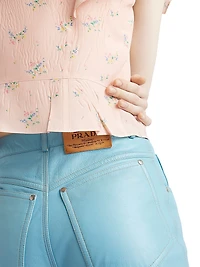 Five-Pocket Nappa Leather Pants