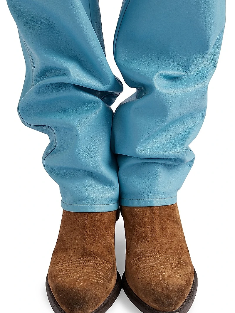 Five-Pocket Nappa Leather Pants