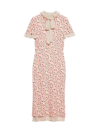 Printed Stretch Georgette Dress