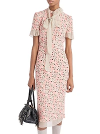 Printed Stretch Georgette Dress