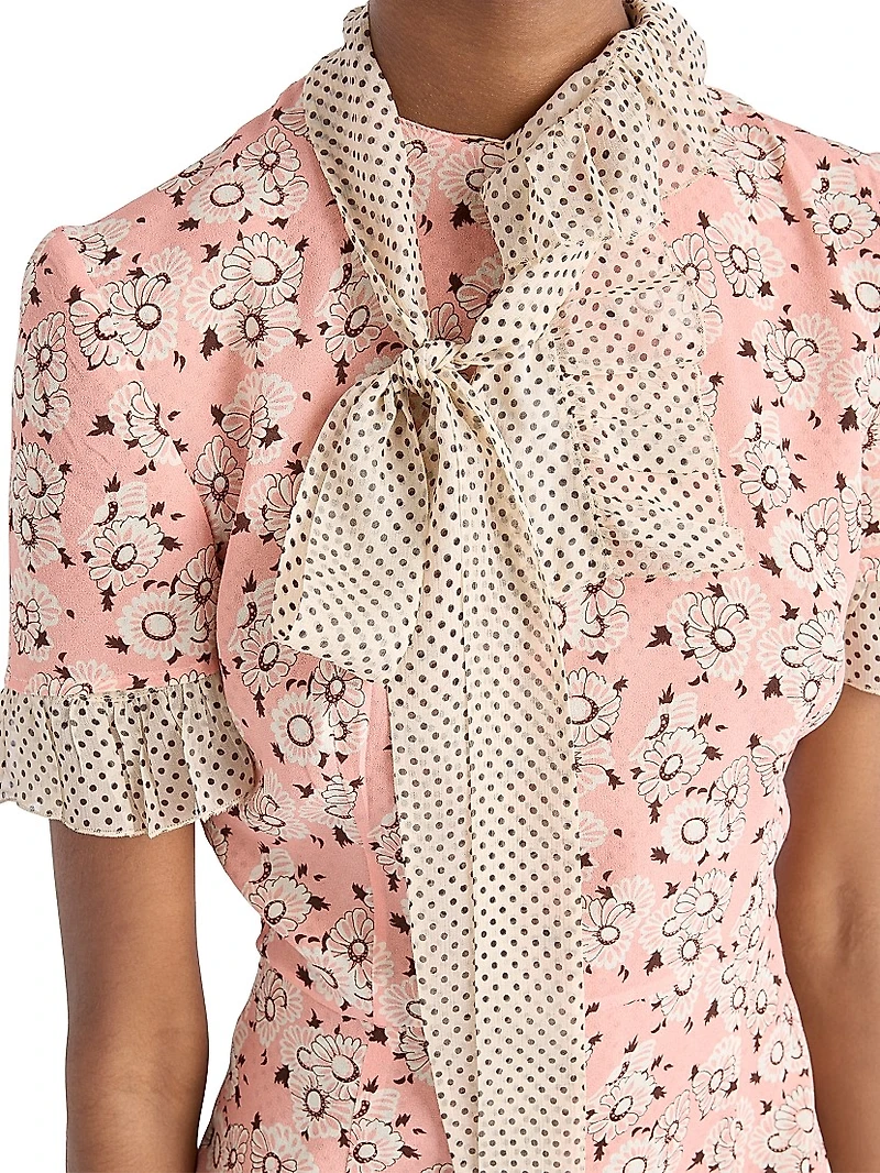 Printed Stretch Georgette Dress