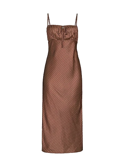 Hello Sunshine Leo Slip Midi-Dress