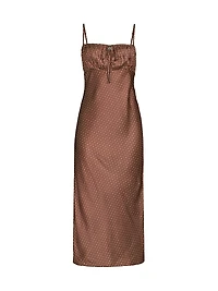 Hello Sunshine Leo Slip Midi-Dress