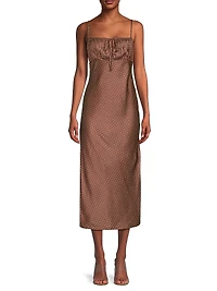 Hello Sunshine Leo Slip Midi-Dress