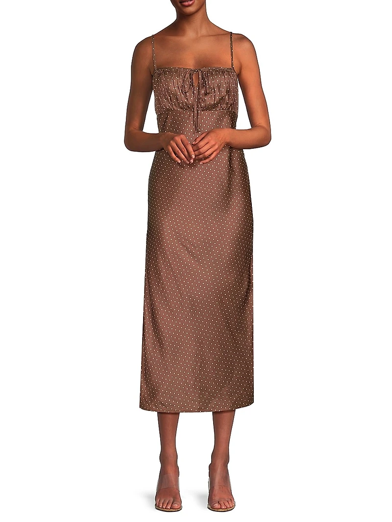 Hello Sunshine Leo Slip Midi-Dress