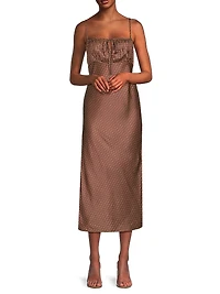 Hello Sunshine Leo Slip Midi-Dress