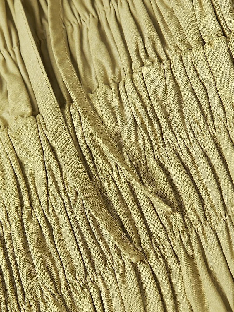 Hello Sunshine Russo Smocked Midi-Dress