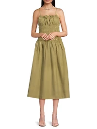 Hello Sunshine Russo Smocked Midi-Dress