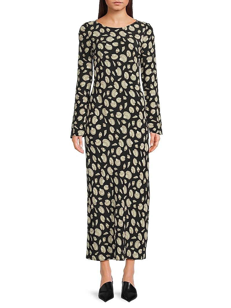 Hello Sunshine Gaia Long-Sleeve Maxi Dress