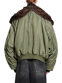 Hooded Bomber Jacket