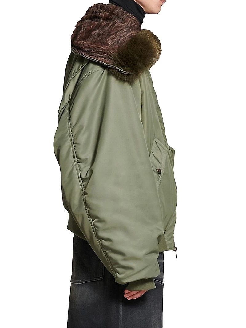 Hooded Bomber Jacket