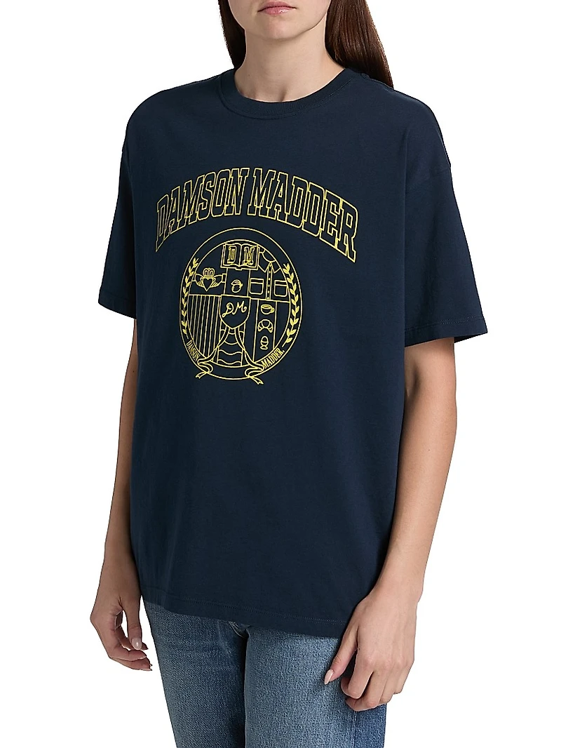 Collegiate Logo Cotton Boyfriend T-Shirt