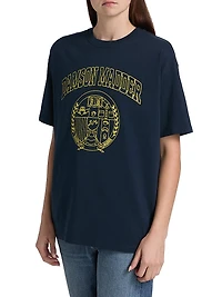 Collegiate Logo Cotton Boyfriend T-Shirt