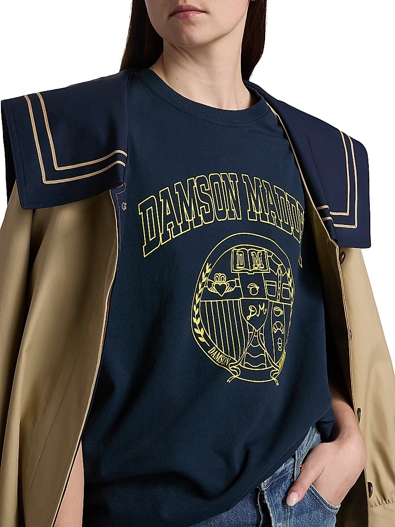Collegiate Logo Cotton Boyfriend T-Shirt