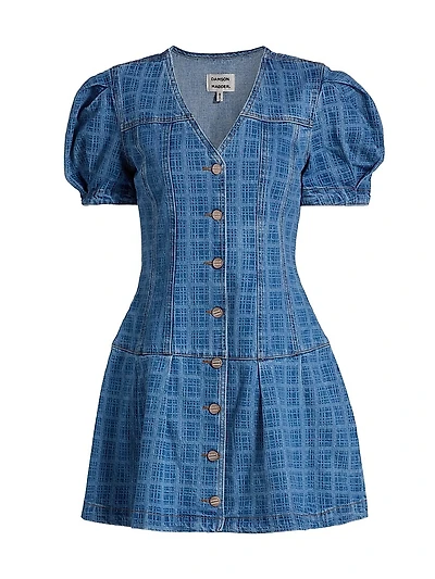 Adeline Shell Denim Minidress