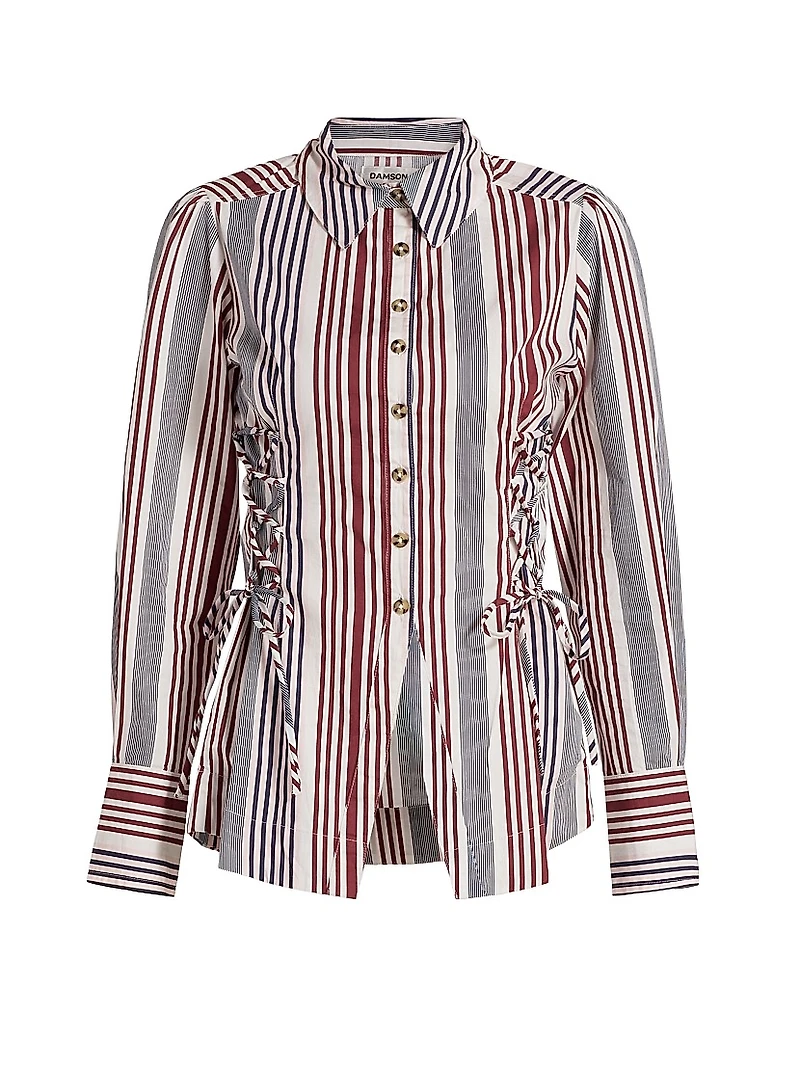 Jilla Striped Button-Front Shirt