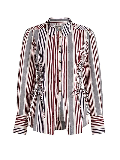 Jilla Striped Button-Front Shirt