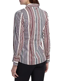 Jilla Striped Button-Front Shirt