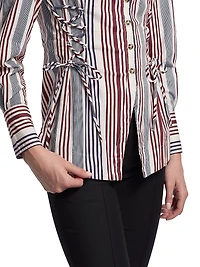 Jilla Striped Button-Front Shirt