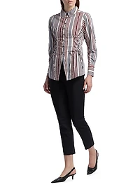 Jilla Striped Button-Front Shirt