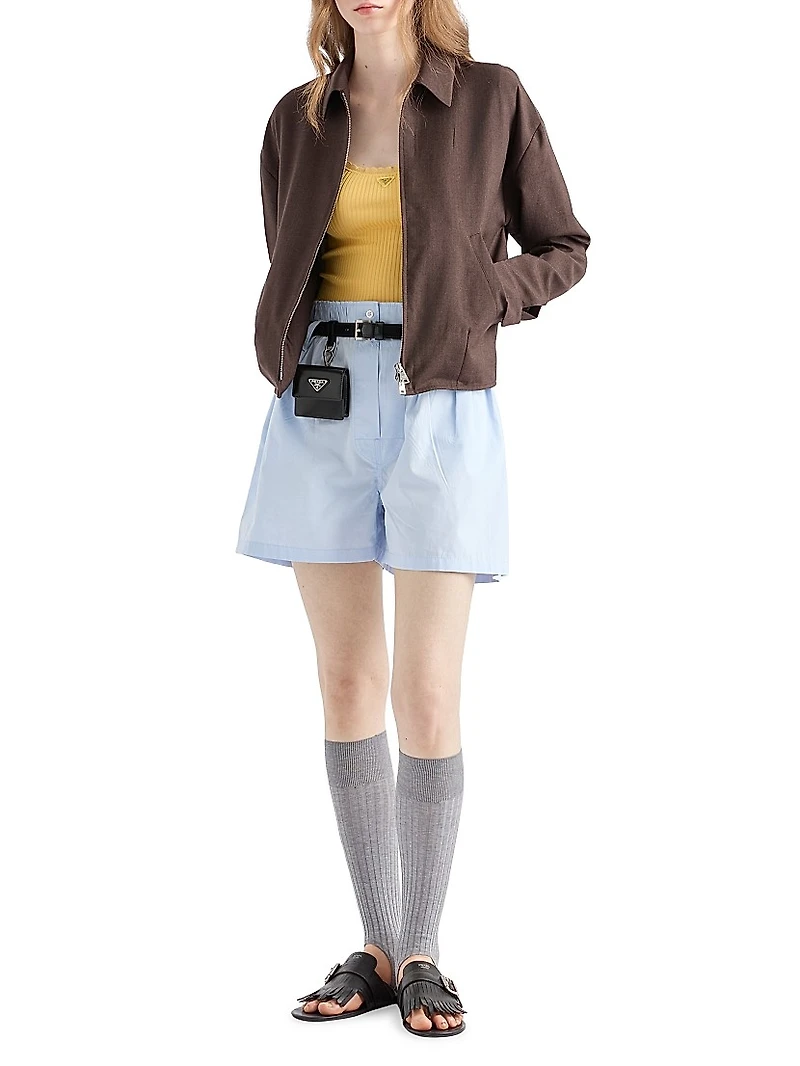 Cotton Poplin Shorts