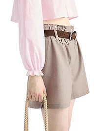 Mouliné Wool Shorts