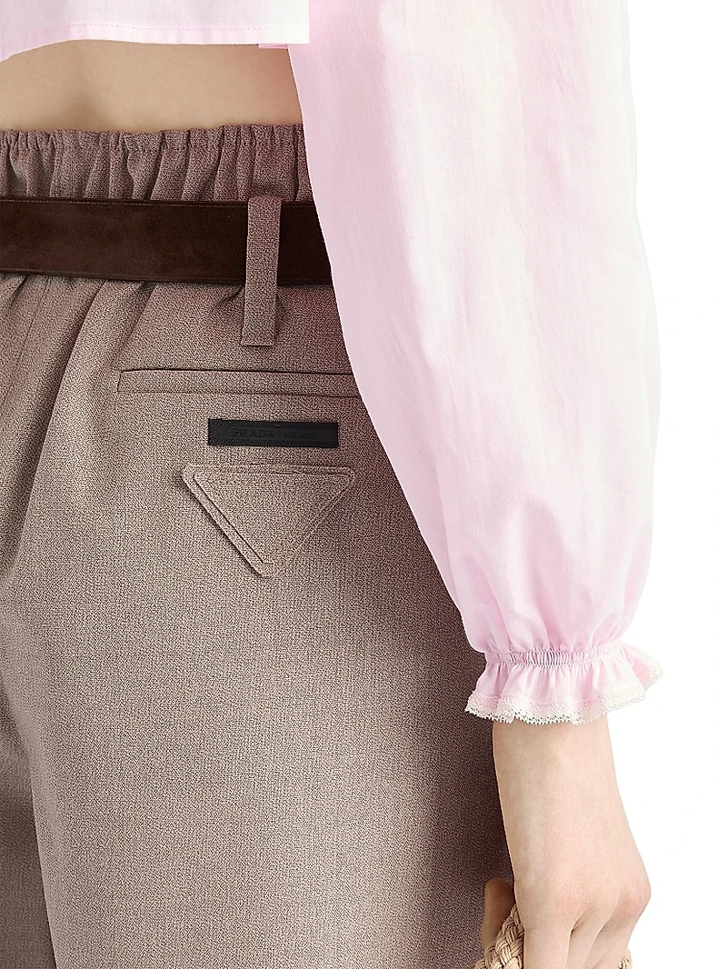 Mouliné Wool Shorts