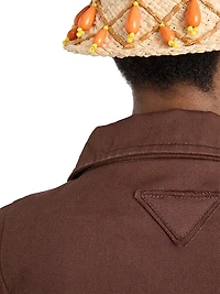 Old Gabardine Cotton Shirt Jacket