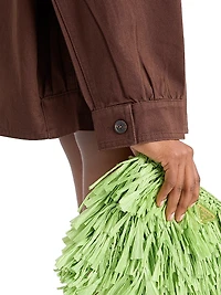 Old Gabardine Cotton Shirt Jacket