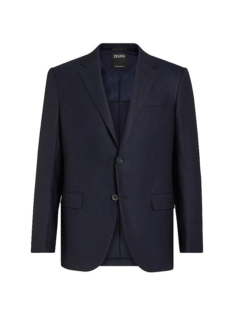 Trofeo Comfort Stretch Wool and Silk Jacket