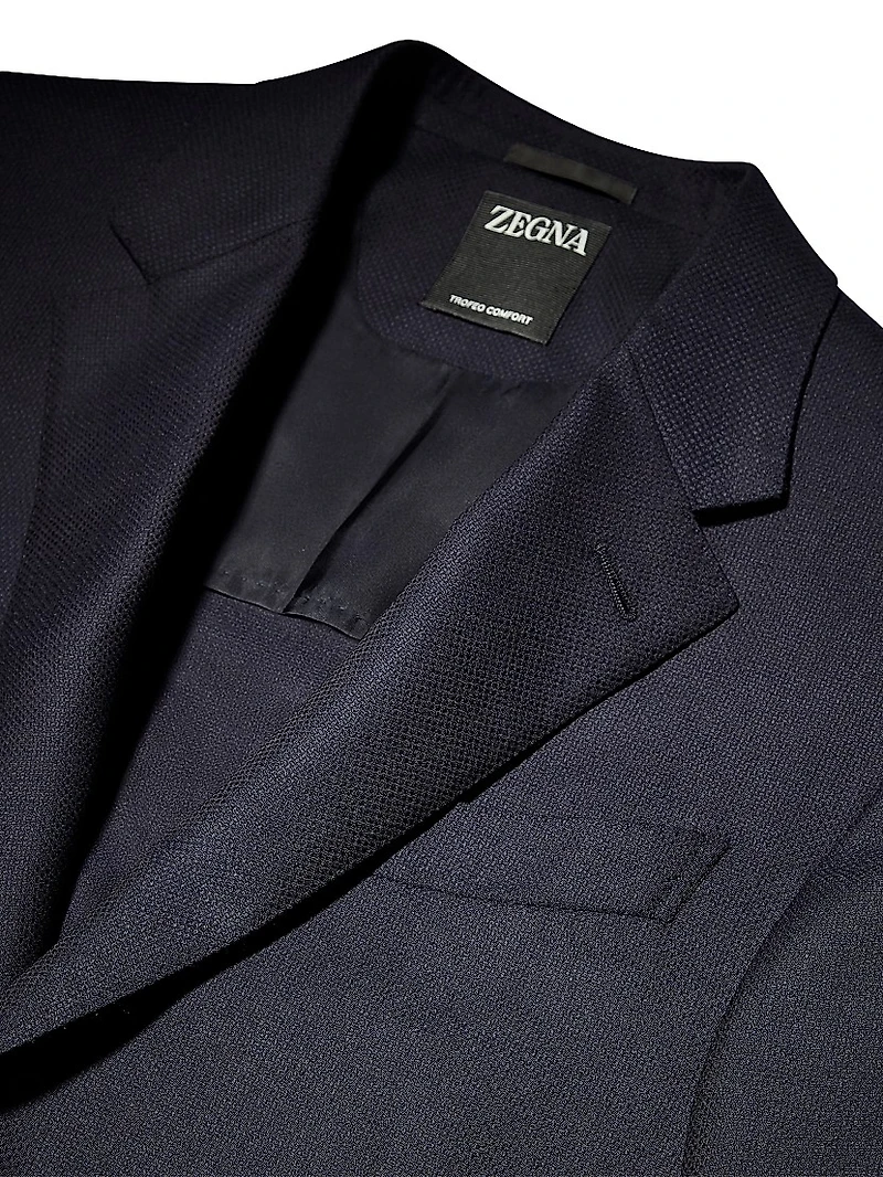 Trofeo Comfort Stretch Wool and Silk Jacket