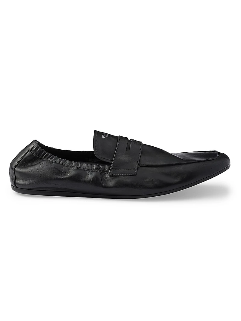 Men's Shuffle Antiqued Leather Loafers